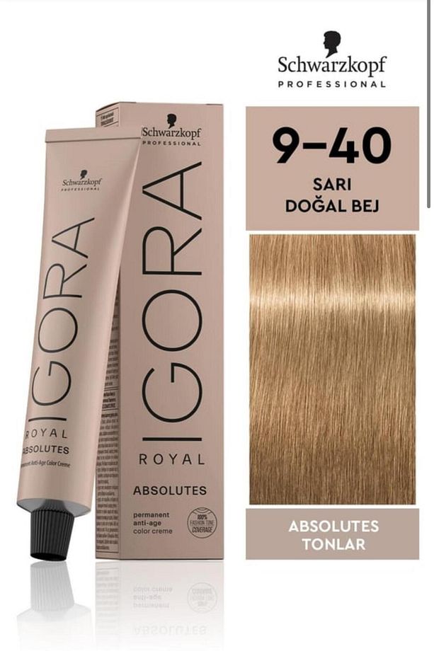 Royal Absolutes Saç Boyası Sarı Doğal Bej 9-40 60 ml - 1