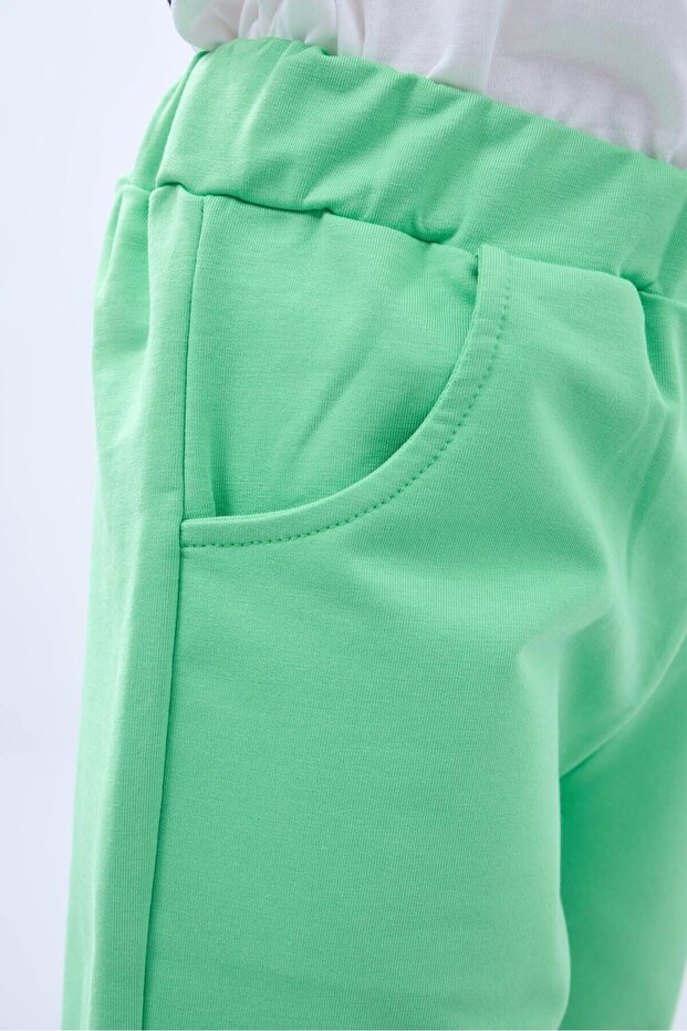 Basic Erkek Çocuk İkili Bermuda Şort Yeşil Mavi - 8