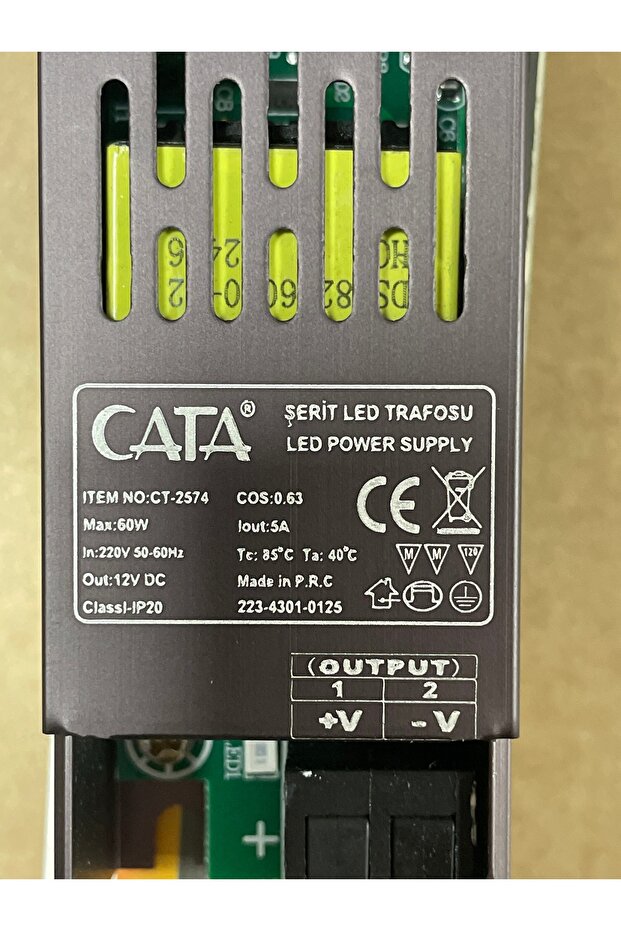 5 Amper Şerit Led Trafosu Ct-2574 12 Volt - 3