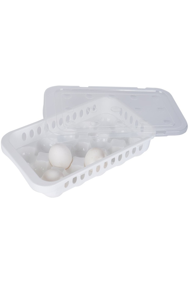 Hygienic Egg Storage Container 15 Compartments with Lid - 3