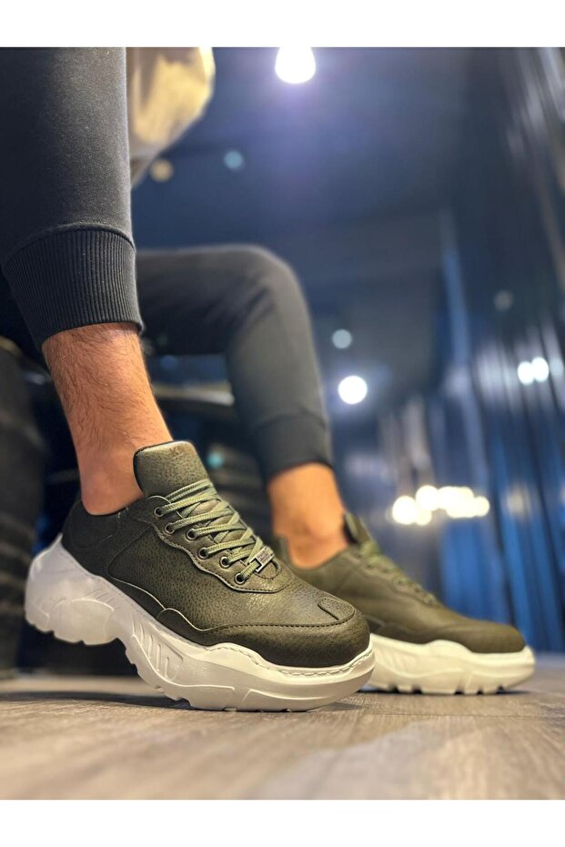 Yüksek Taban Günlük Ayakkabı N75 Haki - 3