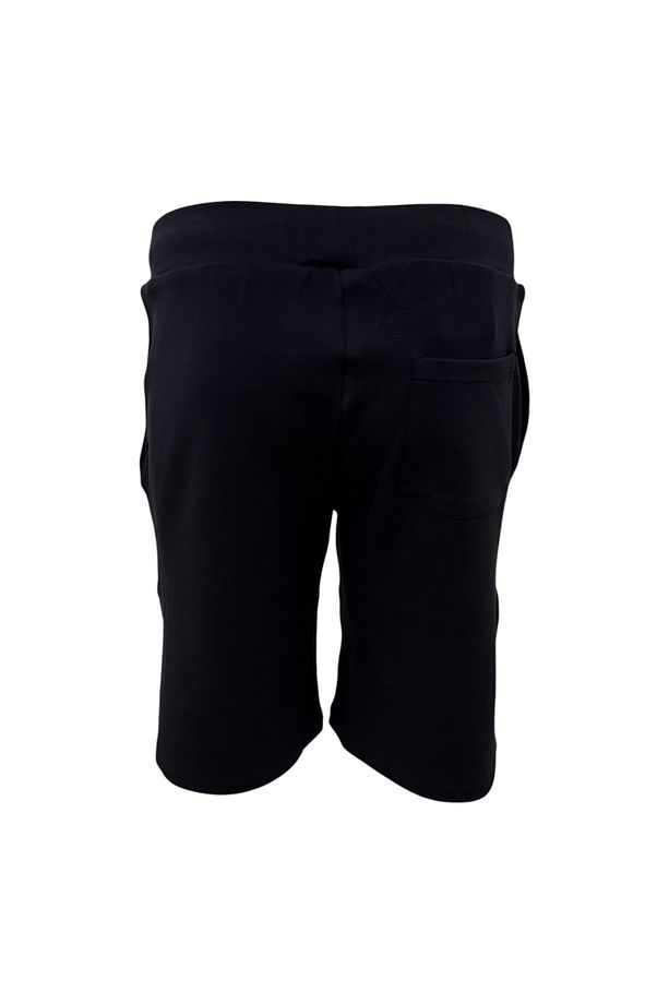 Erkek Beli Lastikli Logolu Regular Fit Pamuklu Siyah Şort 25411850-011 - 2