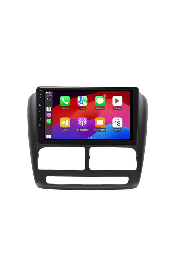 Fiat Doblo Araç Multimedya Android Ekran Carplay Navigasyon Double Teyp 4+64 9" 10-15 Black BLUEWAY - 2