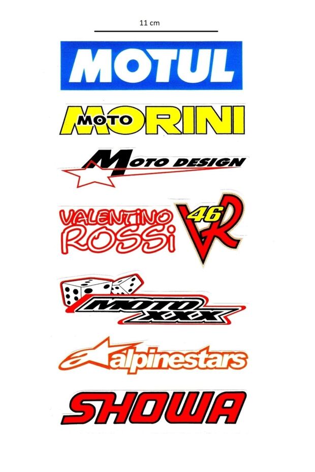 ملصق متعدد Motul-auto Design-moto-showa ملصق متعدد