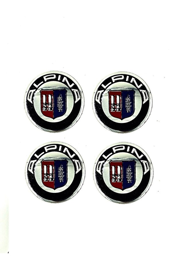 Bmw Alpina Rim Hub Coat of Arms - Set of 4 55 mm Width