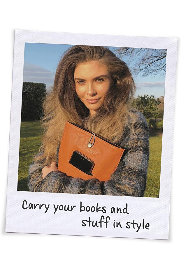 Books And Stuff Pouch Brown - 2