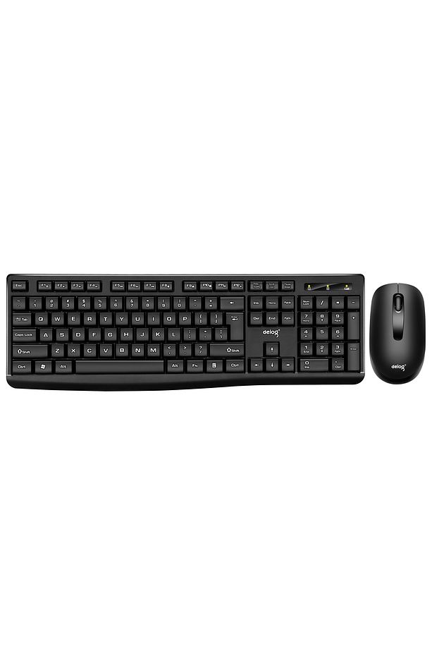 V31 Kablosuz Klavye Mouse Set Siyah (DEİOG) - 5