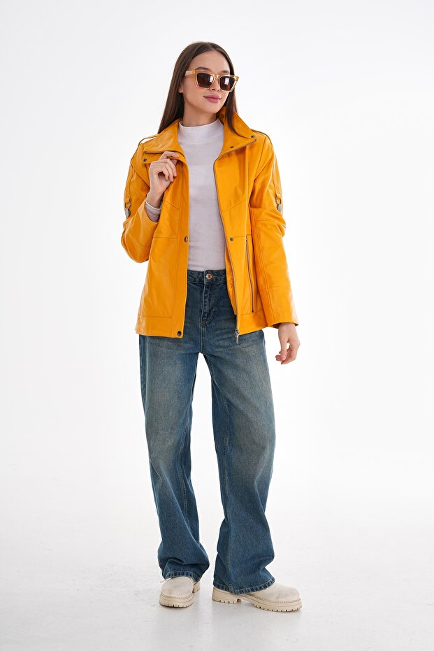 Kadın Deri Mont - 1