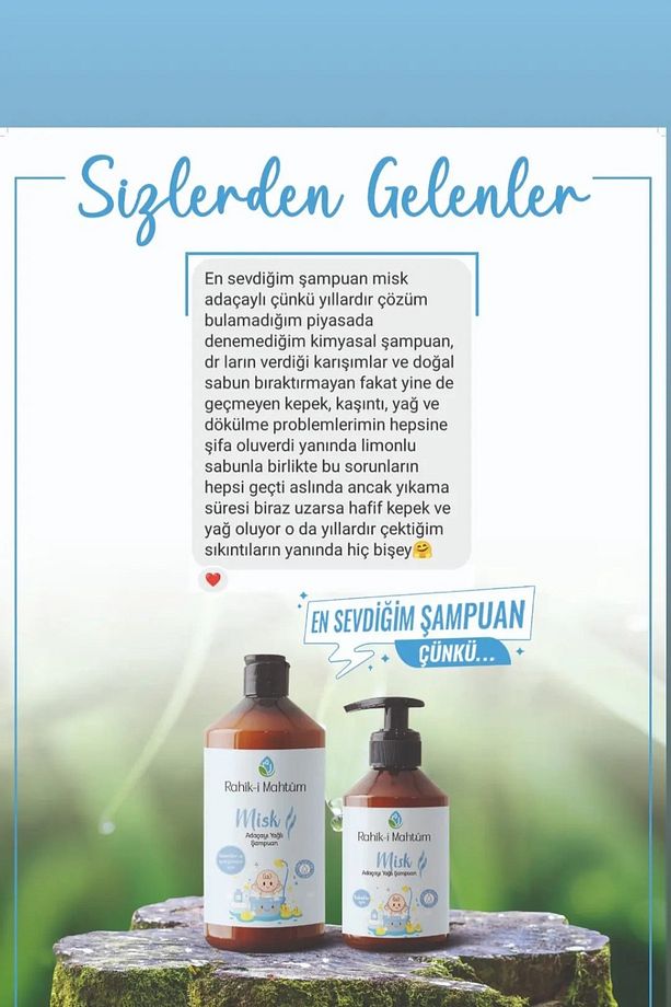 Misk Adaçayı Yağlı Şampuan (BEBEK VE YETİŞKİNLER IÇİN) (500 ML) - 3