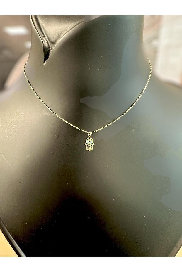 18 AYAR ALTIN FATİMANIN ELİ KOLYE - 7