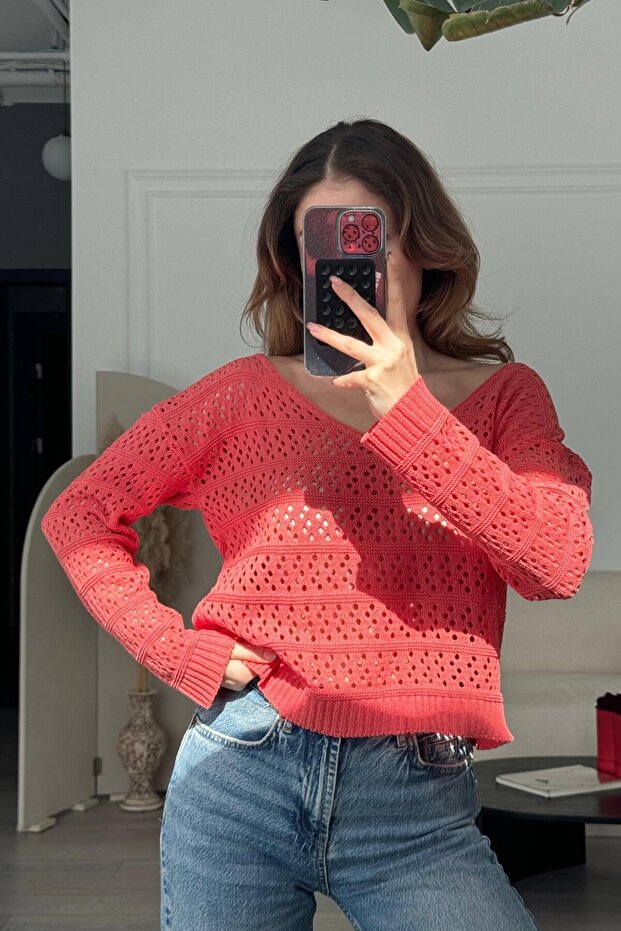 Yazlık Ajurlu File Triko A4566 - 2