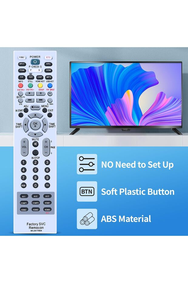 Ac Remote Control Wear Resistant Universal Replacement For Midea Bgef Rg57A2 For Bge Rg52A2 For Bge - 5