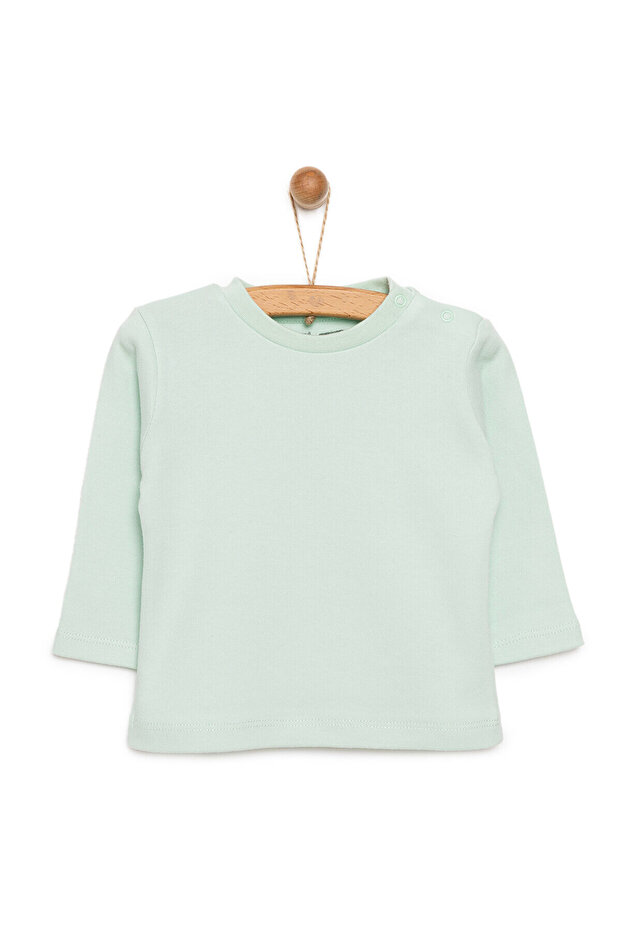 HelloBaby Basic İnterlok Uzun kol Tshirt Kız Bebek - 1