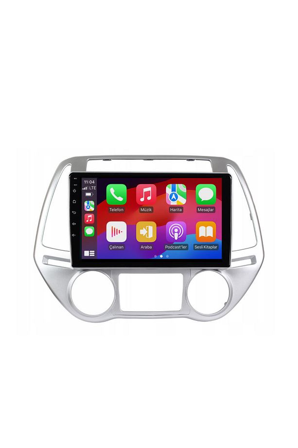 Hyundai i20 Araç Multimedya Android Ekran Carplay Double Teyp 4+64 9" 13-14 Düz Dijital Silver BLUEW - 2