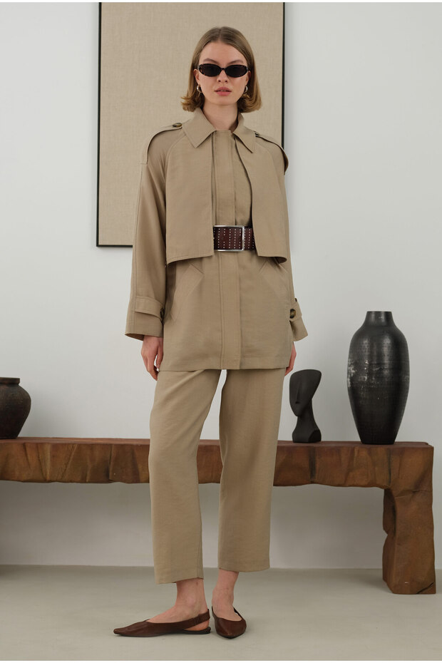 Modal Pantolon Vizon - 1