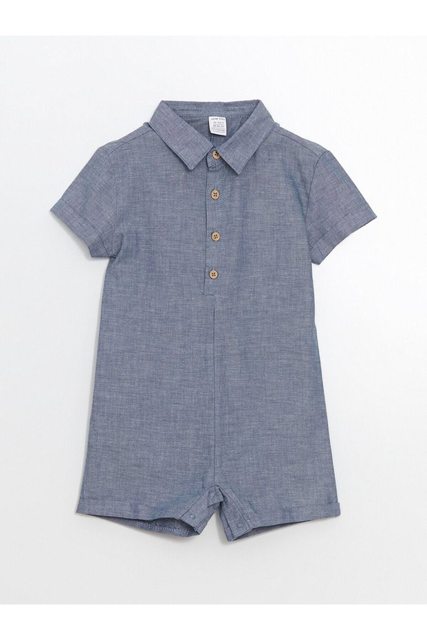 Lcw Baby Polo Yaka Baby Boy Muslin Jumpsuit (S5)