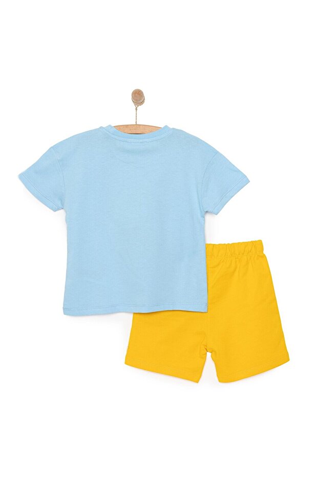 HelloBaby Motto Boy Erkek Tshirt-Şort Erkek Bebek - 3