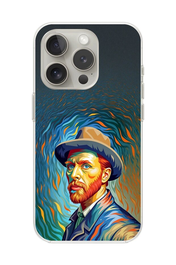 حافظة شفافة متوافقة مع هاتف iPhone 11 Pro Max بتصميم فنسنت فان جوخ