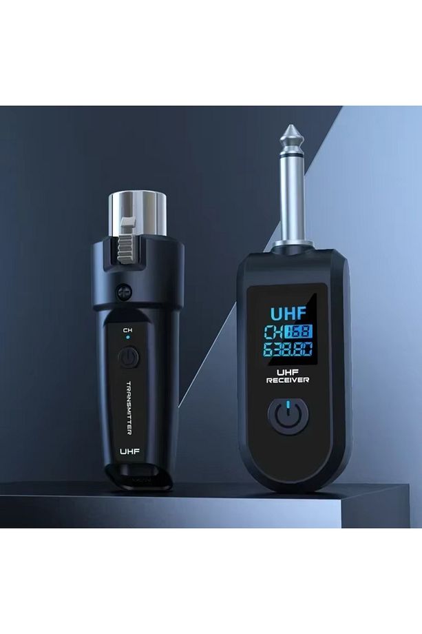UHF Kablosuz Mikrofon Gitar Ses Mikser Dönüştürücü PA Sistemi Adaptör XLR Verici ve Alıcı - 2