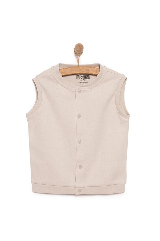 HelloBaby Basic Ribanalı Yelek Erkek Bebek - 1
