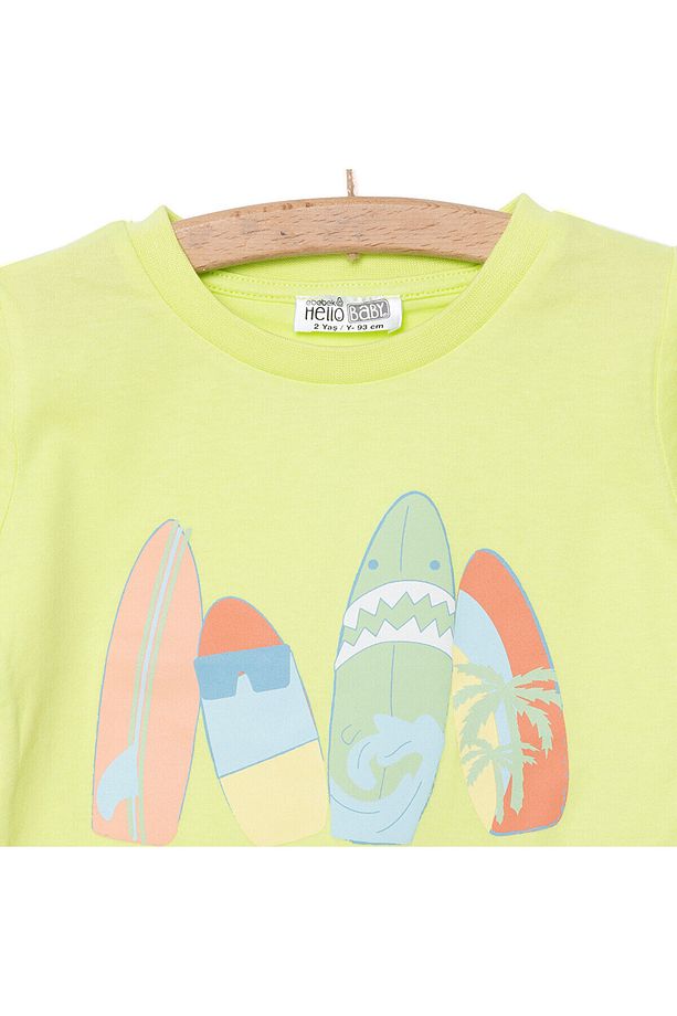 HelloBaby Crocodile Erkek Tshirt-Şort Erkek Bebek - 3