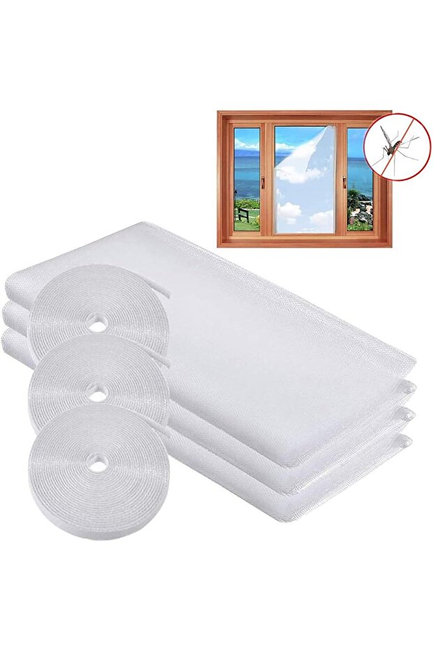 Window Mosquito Screen Nets Fly Window Screen Mesh Insect Netting With Self Adhesive Tapes Window - 7