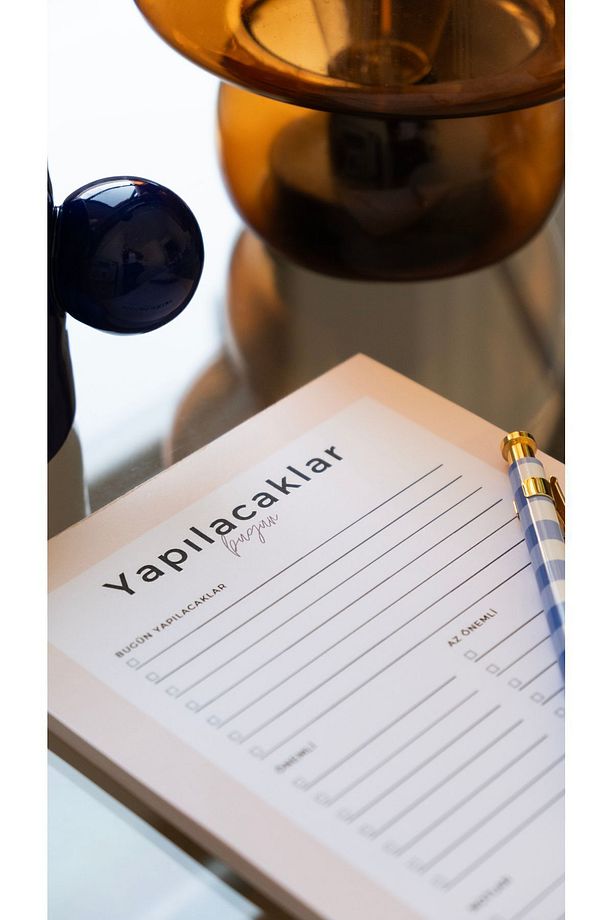 Masaüstü Planlayıcı - Yapılacaklar Listesi - Todo List - Krem - 1
