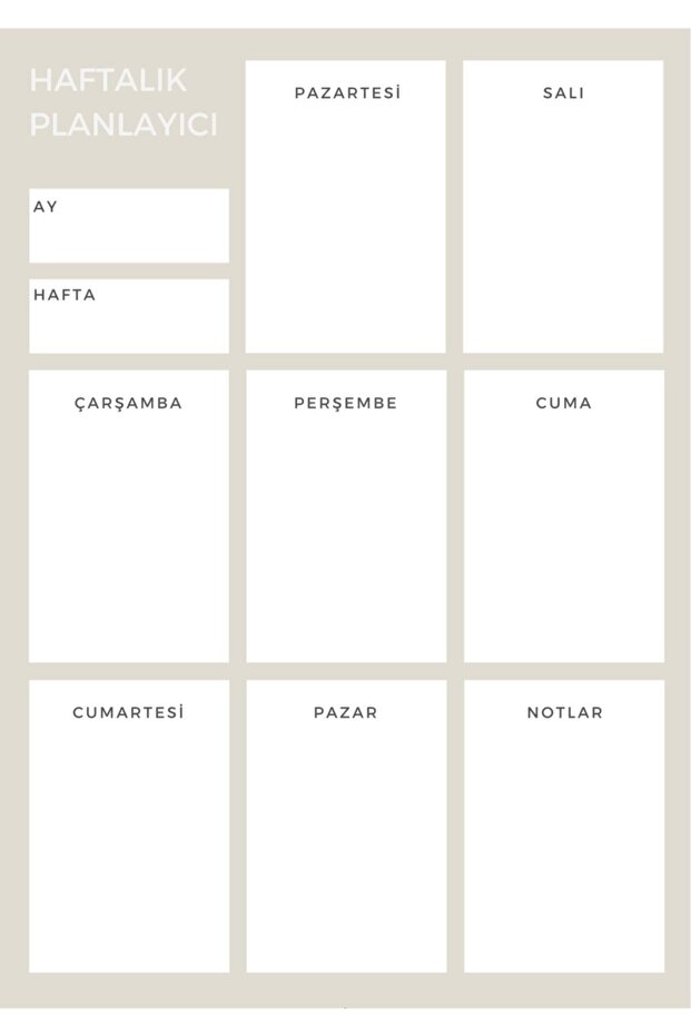 مخطط أسبوعي لسطح المكتب - رمادي - 3