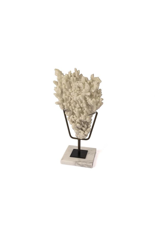 Beyaz Mercan Dek Obje 19 X 12 X 35 Cm - 1