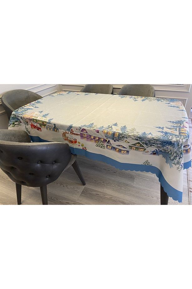 Yılbaşı Kenarı Şeritli Masa Örtüsü - 8