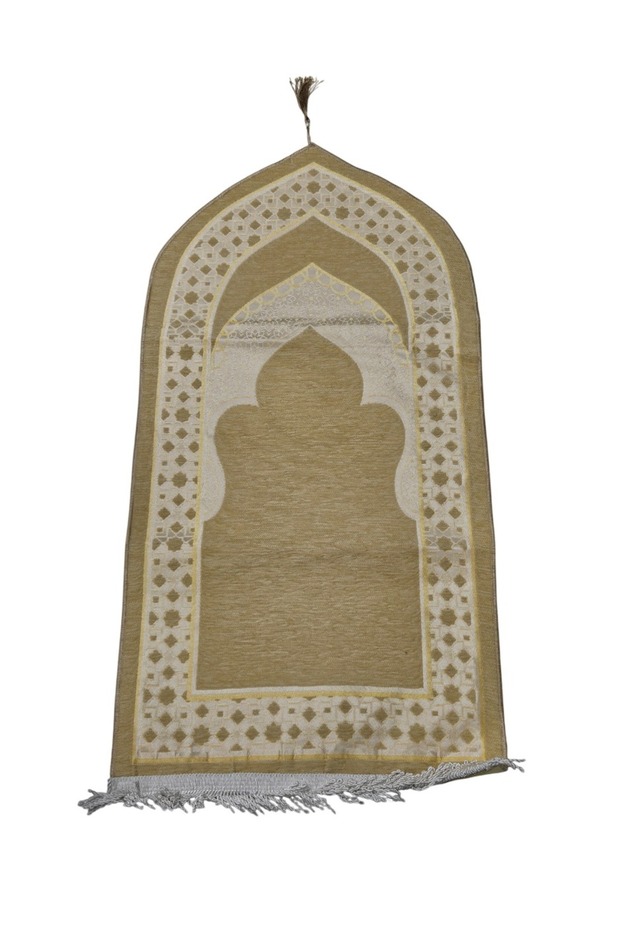 سجادة صلاة للأطفال بتصميم إسلامي مبطنة، سجادة صلاة ناعمة ومريحة 50×100 سم