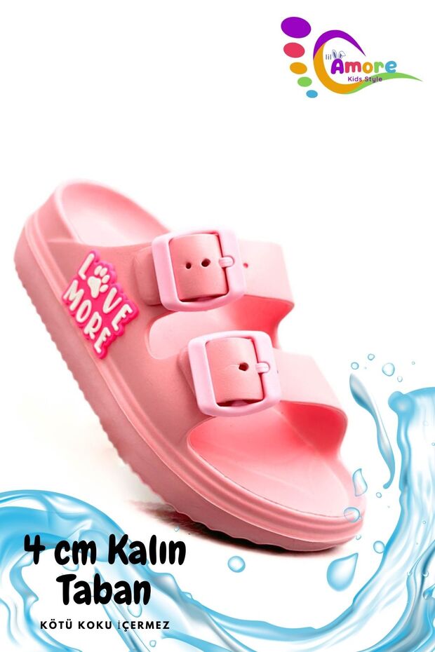 Pool Slippers - Home Cooking - Beach - Summer - Children's Slippers - Lm Pink