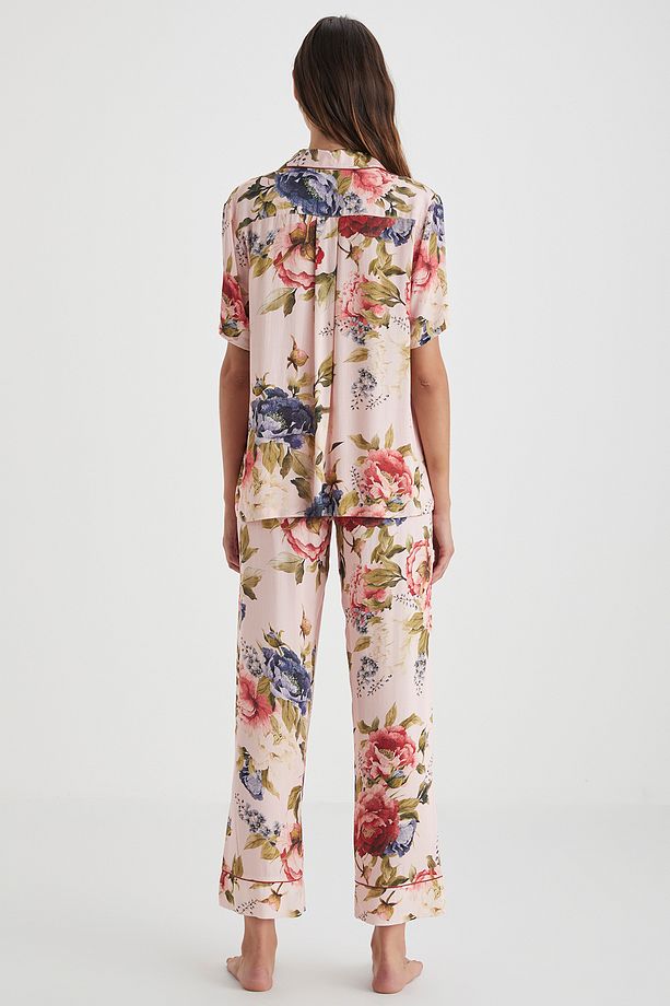 Çiçek desenli pijama takımı - 5