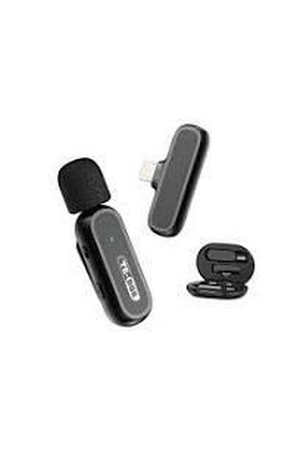 Kablosuz Yaka Mikrofonu - Akıllı Wireless Mikrofon, Gürültü Engelleyici, Şarj Kutulu - 1