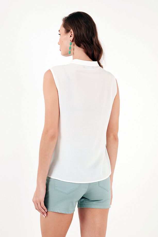 Pamuklu Regular Fit Nakış Işlemeli Bluz Bluz 611bz0249 - 7
