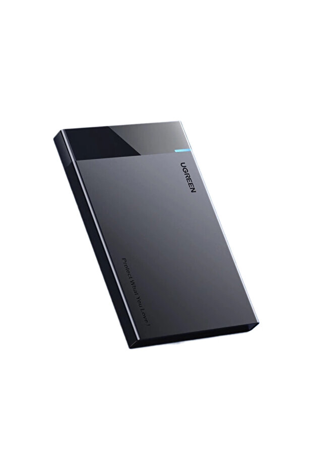 علبة قرص صلب USB 3.0 إلى SATA 2.5 بوصة بسرعة 5 جيجابت في الثانية، لون أسود