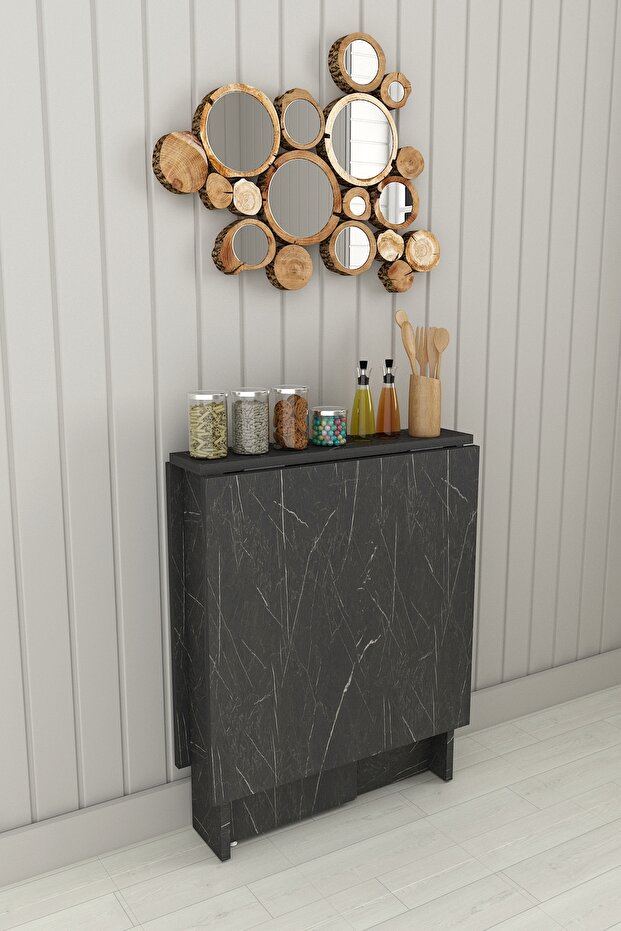 %100 MDFLAM Katlanır Mutfak Yemek Çalışma Masası KM-32 - 2