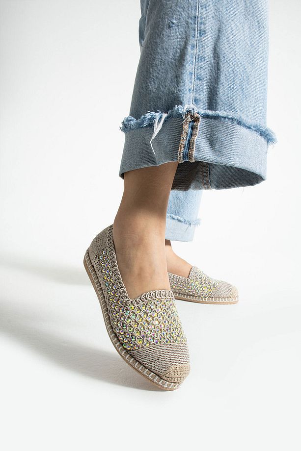 Klepac Kadın Triko Ten Espadril Ayakkabı - 3