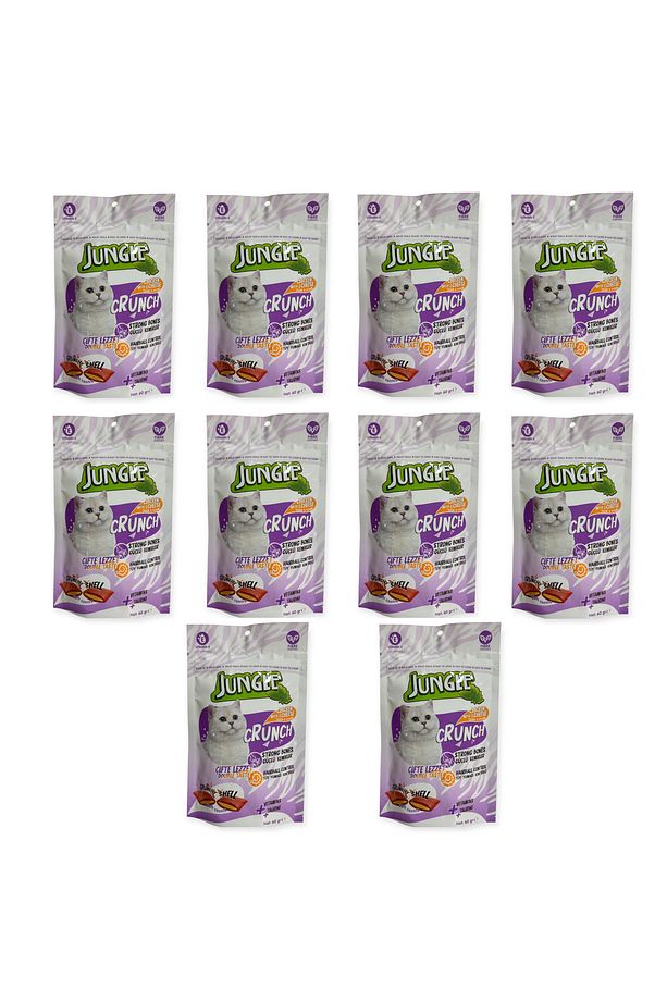 Crunch Kedi Ödül Maması Güçlü Kemikler & Tüy Yumağı Kontrolü 10 Adet (1x60gr) - 1