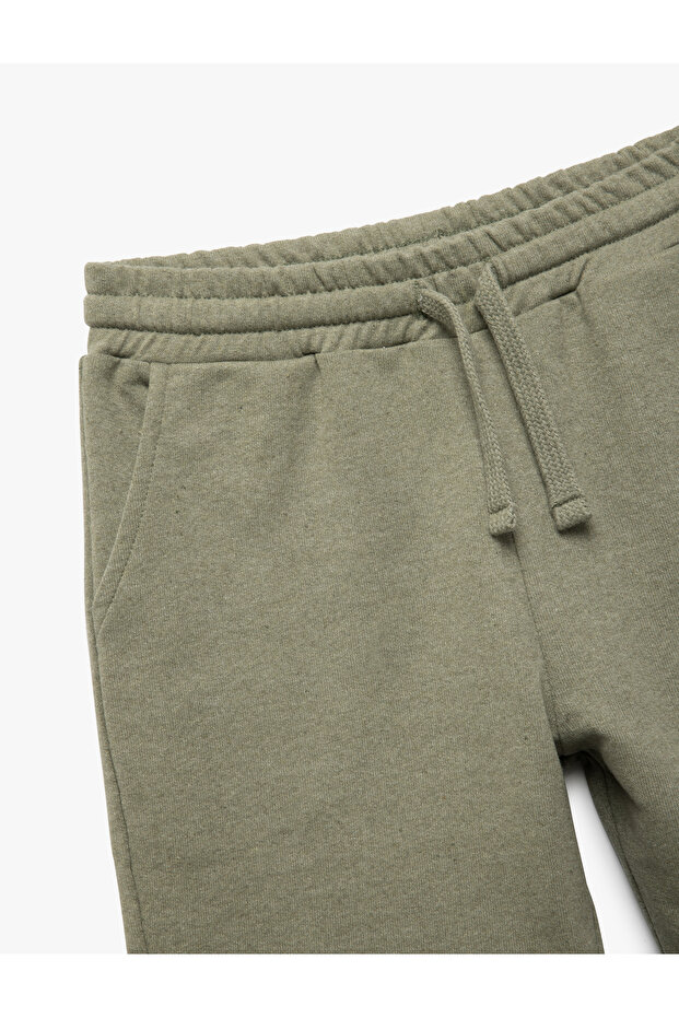 Beli Bağcıklı Cep Detaylı ı Basic Şort - 3