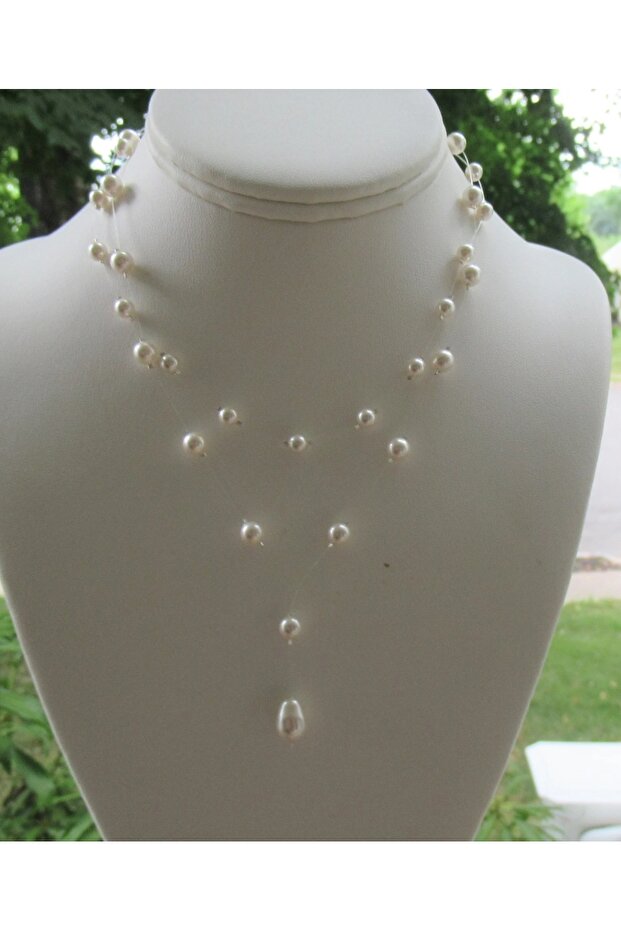 Ghost Design Pearl Necklace