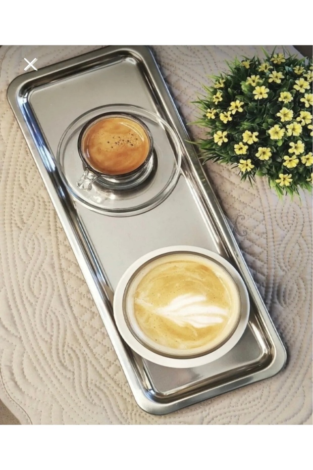 PAŞHAM AVM TEK KİŞİLİK BATON GÜMÜŞ TEPSİ - 1