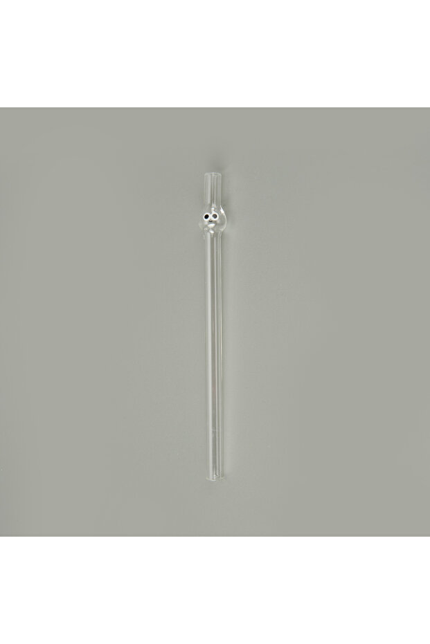 Kalın Figürlü 4'lü Cam Pipet - Şeffaf - 4