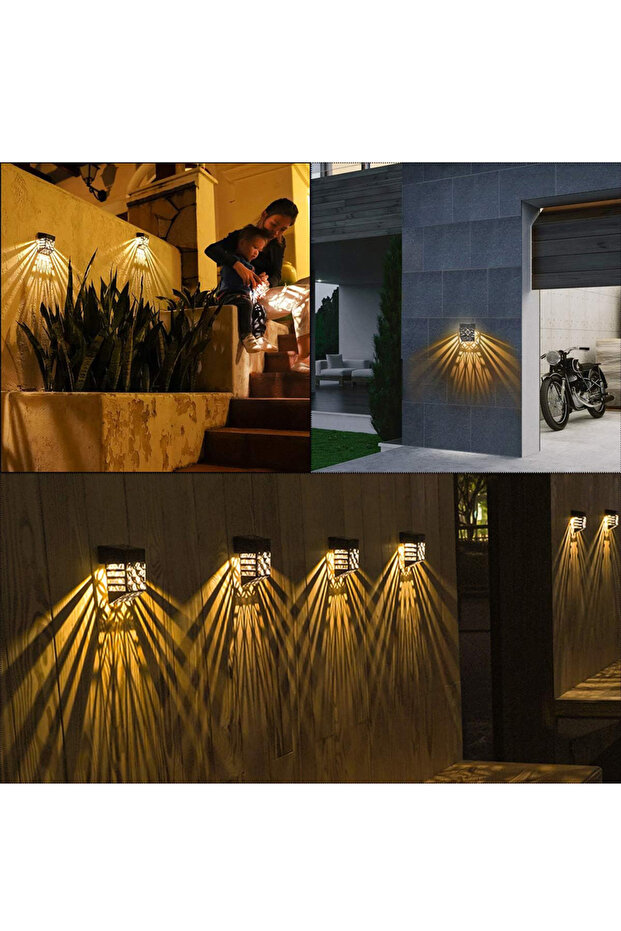 Güneş Enerjili Duvar Ve Çit Led Aydınlatma (4 ADET) / Gt-sl22 - 5