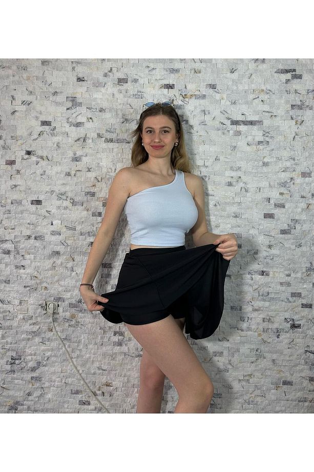 Volanlı Şort Etek - 3
