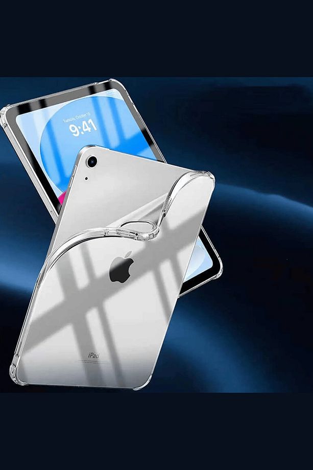 iPad 11. Nesil 2025 A16 Çip Uyumlu Fuchsia Şeffaf Koruyucu Silikon Kapak - 6