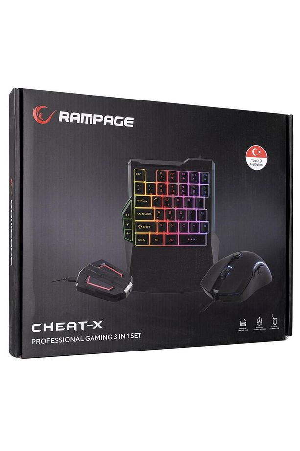 Km-r92 Cheat-x Usb Mini Klavye Mouse Switch Combo Gaming Oyuncu Klavye Mouse Set - 8