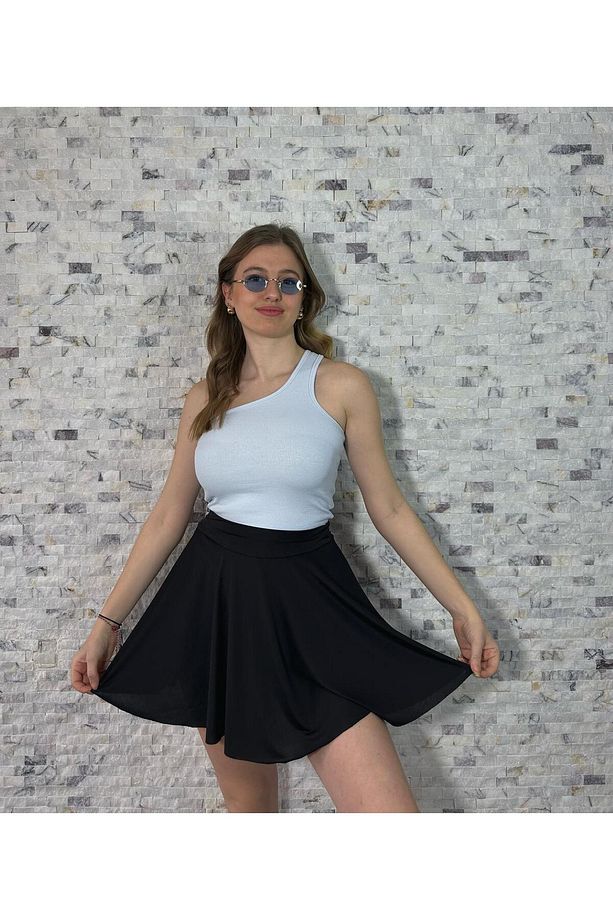 Volanlı Şort Etek - 1
