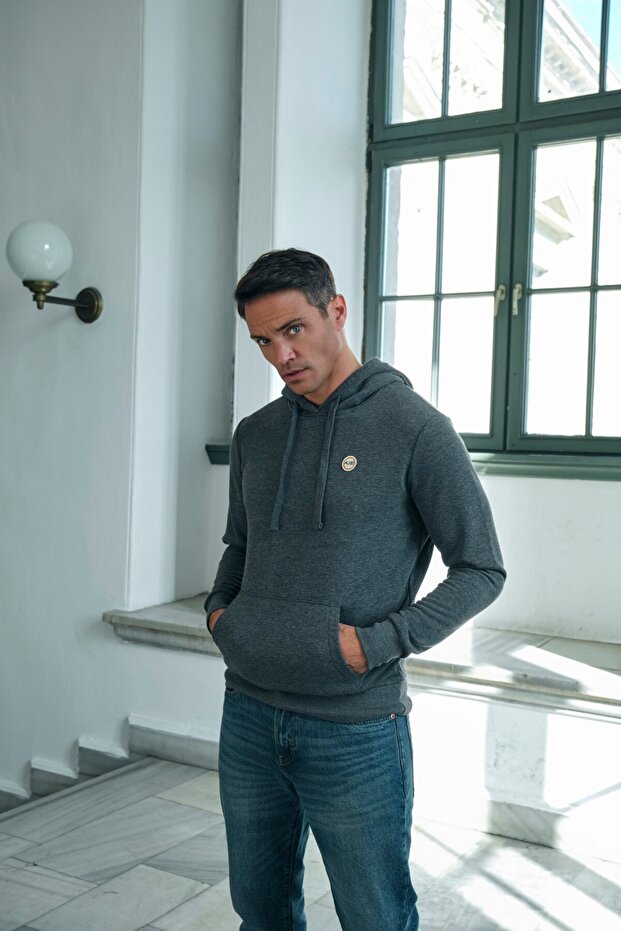 Basic Hoodie  Antrasit - 4