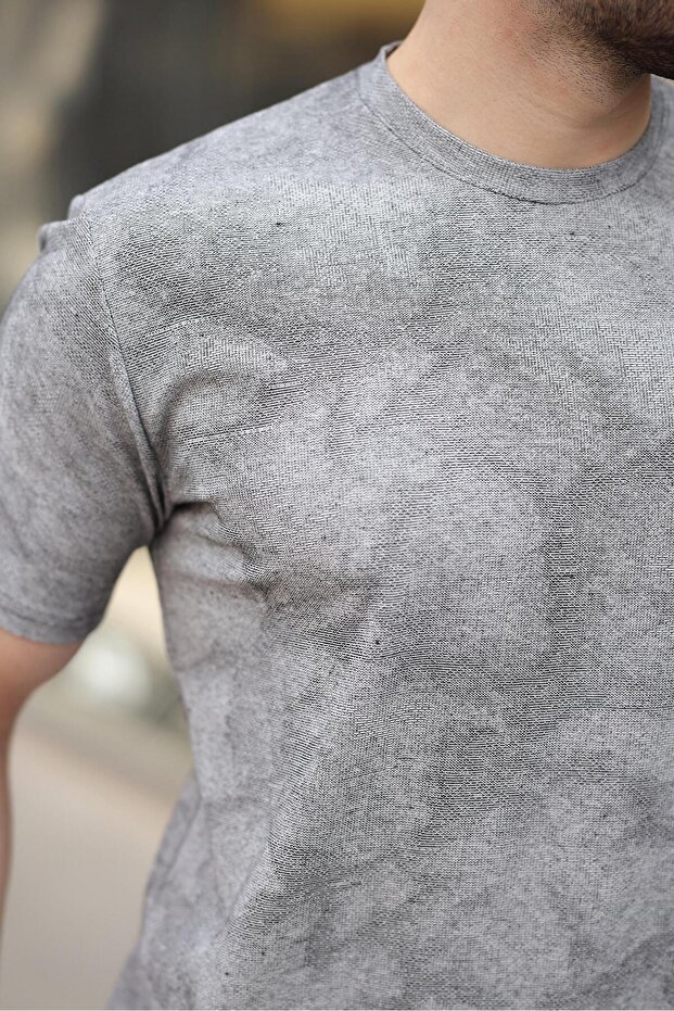 Черна мъжка тениска Basic E7131 - 4